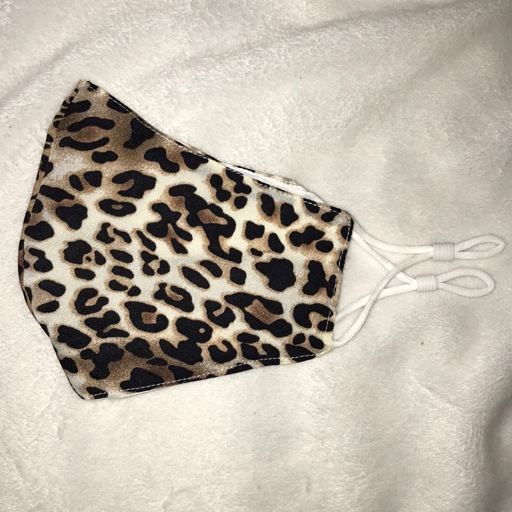 🌺 leopard print reusable cotton face mask 🌺